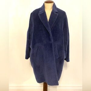 <SOLD before live show> Alpaca Blue Coat From Maria + Cornejo